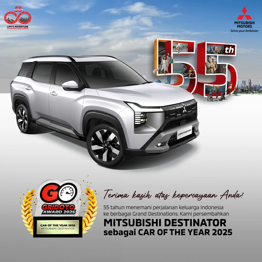 Thumbnail image for related post: Buktikan Keunggulan Produk, Mitsubishi Destinator Raih Predikat Car of The Year dari Gridoto Award 2025